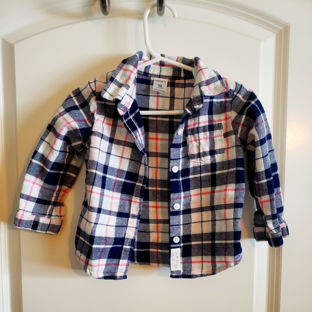 Toddler girls plaid shirt